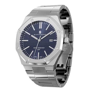 SAPPHERO Relojes Hombre Movimiento De Cuarzo JaponéS Correa De Acero Inoxidable Impermeable 3ATM Regalo Reloj De Pulsera para Hombre