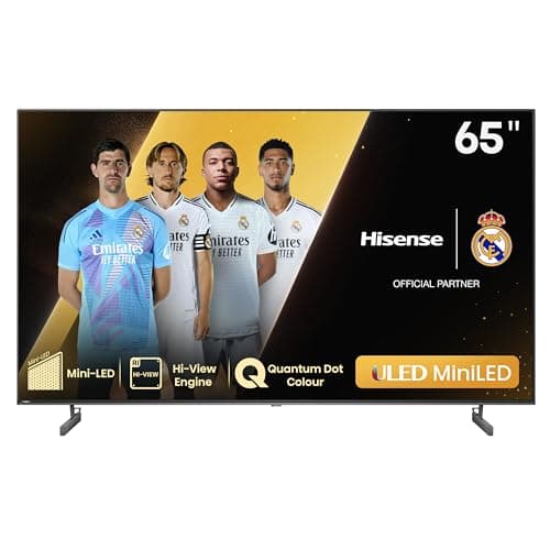 Hisense 65U6NQ - Mini-LED TV, 65 Pulgadas, con Quantum Dot Colour, Full Array Local Dimming, Modo Juego 60 Hz VRR 120 fps, Dolby Vision & Dolby Atmos,AirPlay,Procesador Hi-View Engine (Nuevo 2024)