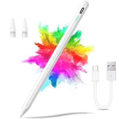 Lapiz para Tablet Universal,Lápiz para Pantalla Táctil,Toque de Tableta de Alta Sensibilidad y Precisión con 2 Puntas Reemplazables,Compatible Samsung/Vivo/Xiaomi/Huawei/Smartphone/Android/iOS ﻿