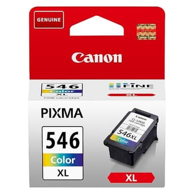 Cartucho de Tinta Color de Alto Rendimiento Canon CL-546XL Original - Imprime hasta 300 Páginas A4 (1 Cartucho) - Compatible con Impresoras Canon PIXMA