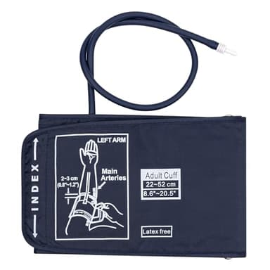 Manguito Monitor de Presión Arterial Extra Grande 22-52 cm, Compatible con la Mayoría de los Monitores de Presión Arterial, Brazalete Tensiometro Extra Grande para Brazo Grande