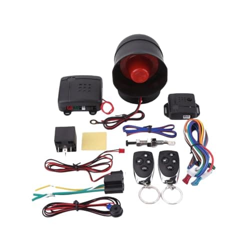 Alarma Coche, Sistema de Seguridad del Coche Delaman Sistema de Alarma de Coche Universal con la Sirena Remota Alarmas Universal para Coche