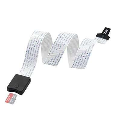 Cable de Extensión TF,LANMU TF a Micro SD TF Flex Zip Cable de Extensión Adaptador de Tarjeta de Memoria Extender Cord Linker para SanDisk MicroSDHC/Raspberry Pi/Arduino GPS TV SDXC