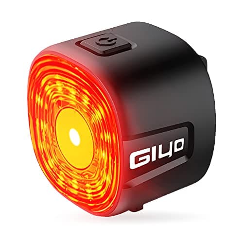 NIUAWASA Luces Traseras Inteligentes - Freno de Detección, Automática de Encendido/Apagado de la Luz Trasera Bicicleta USB Recargable IP66 Impermeable 6 Modos de Faro Trasero Bici