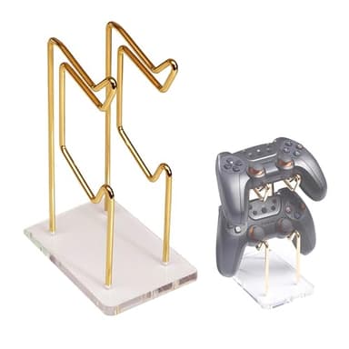mongtsamz Soporte para Mando de 2 Niveles, Universal Soporte Mandos de Gamepad Metálico Soporte de Escritorio para Mando para Switch PS 5 PS 4 Gaming Accesorios, 1 Piezas