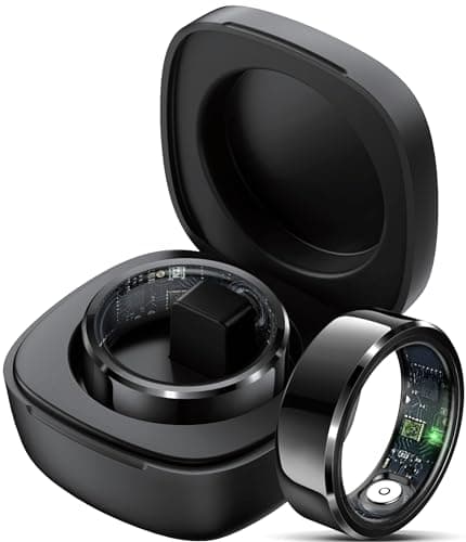 findtime Anillo inteligente con monitor de frecuencia cardíaca, presión arterial, rastreador de sueño, oxígeno en sangre, anillo de salud, podómetro, contador de pasos, calorías, impermeable, para