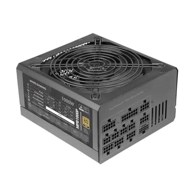 Mars Gaming MPB1000P Fuente Alimentación Modular ATX 3.1 1000W 10 Años Garantía 80Plus Gold Negro