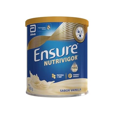 Ensure Nutrivigor - Complemento Alimenticio para Adultos, con HMB, Proteínas, Vitaminas y Minerales, como el Calcio- Sabor Vainilla- 400 g