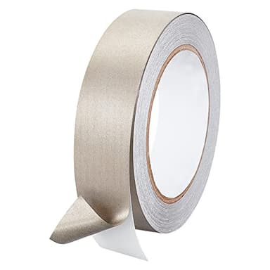OLYCRAFT Faraday - Cinta de tela doble conductora HF de 26 mm x 20 m, cinta conductora de alta protección, rollo de cinta adhesiva para bloqueo de señales, envoltura de mazos de cables