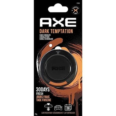 AXE Ambientador Coche 3D Colgante - Fragancia Dark Teamptation - Elimina Malos Olores al Instante - Frescura Irresistible y Duradera por 30 Días - Estilo y Sabor en Cada Viaje