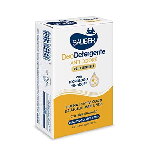 SAUBER Desodorante antiolor sólido para pieles sensibles, rosa – 90 g
