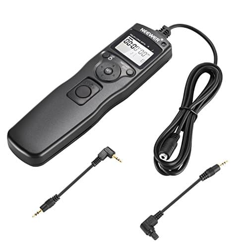 Neewer 88015052 Temporizador de disparo del obturador Mando a distancia con Cable para EOS 550D 450D Rebel T2i XSi