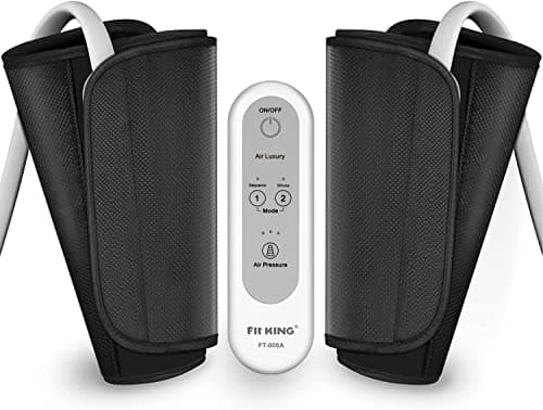 FIT KING Presoterapia Piernas Masajeador de Piernas Brazo Ternera Masajeadores para Dolor y Circulación Máquina de Compresión para Piernas Cansadas y Doloridas Recuperación Muscular