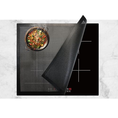 60x52cm Alfombrilla Protectora para Cocina de Inducción,Esterilla Protectora de Inducción(Magnética),Cubierta de Cocina de Inducción de Silicona Protector Arañazos para Estufa de Inducción