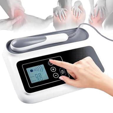 Máquina de ultrasonidos de 1,05 Mhz para fisioterapia, máquina de terapia de ultrasonidos portátil, masajeador muscular profundo para aliviar el dolor corporal para rodillas, hombros, lumbares, brazos