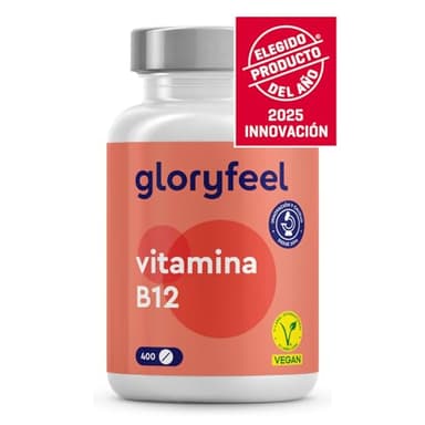 Vitamina B12 400 Tabletas de Metilcobalamina Bioacitva - Reduce el cansancio y la fatiga* - Sistema inmunológico - Probada en laboratorio, Sin aditivos