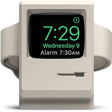 elago W3 Soporte con Apple Watch Serie 5 (2019) / Serie 4 / Serie 3 / Serie 2 / Serie 1 / 44mm / 42mm / 40mm / 38mm - Modo de Soporte Nocturno, Estación de Carga (Blanco)