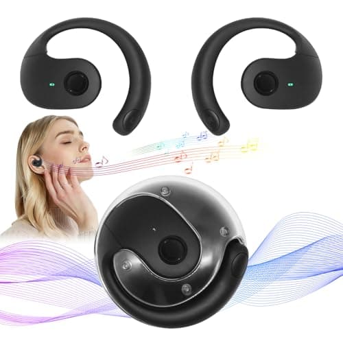 HASAIKA® Traductor de Auriculares, Auriculares Traductor En Tiempo Real, Auriculares Inalámbricos para Traductor, Ideal para reuniones, viajes y estudios (Negro)