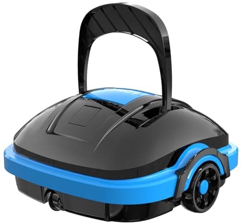 WYBOT Robot de Piscina Inalámbrico Automática 50 mins Succión Potente, Motor Dual, Filtro Fino de 180 μm Aspirador Piscinas para Piscinas sobre/en el Suelo de hasta 50 m²