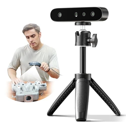Creality CR-Ferret SE - Escáner 3D de 0,1 mm de alta precisión, escáner 3D de escritorio, rango de escaneo flexible, antivibración, escaneo rápido a todo color de 24 bits para Mac Windows