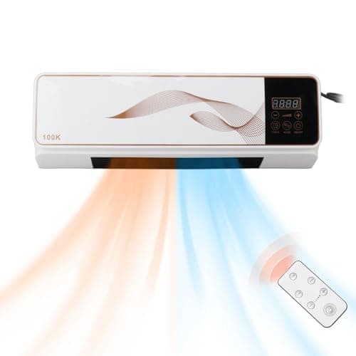 Ventilador y Calefactor del Aire Acondicionado con Control Táctil, 2000W Aire Acondicionado Móvil Pequeño, Soporta Calefacción y Refrigeración, Apagado del Temporizador, Bajo Ruido