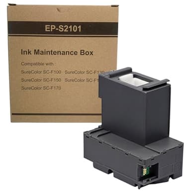 COCADEEX Caja de mantenimiento de tinta S2101 compatible con impresora de sublimación Epson SureColor SC-F100, tanque de almacenamiento de tinta C13S210125