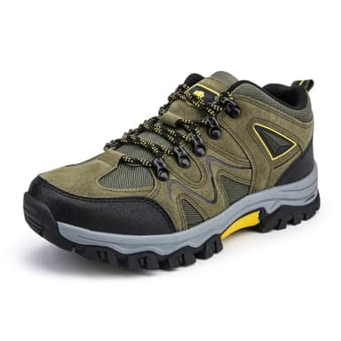 Hixingo Zapatillas Trekking Hombre, Botas Montaña Hombre Mid Waterproof, Zapatillas Senderismo Hombre Mujeres, Botas de Montaña, Trekking y Senderismo