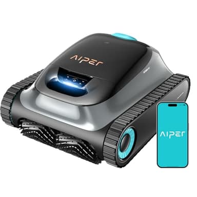 AIPER (2025 Mejorado) Scuba S1 Robot Piscina Limpiafondos y Paredes, Línea de Flotación, Batería de 180 Minutos, Filtración Ultrafina, Navegación Inteligente, con App