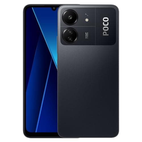 Xiaomi Poco C65 4G LTE 8 GB RAM + 256 GB de Almacenamiento, Triple cámara de 50 MP de 6.75 Pulgadas, Octa Core, Negro