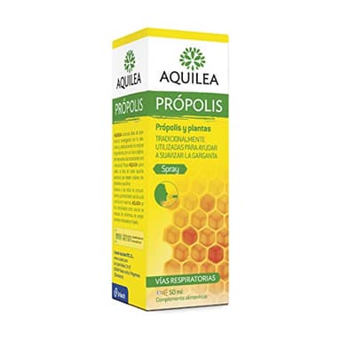 AQUILEA Própolis Spray 50 ml - Alta concentración de Própolis para Ayudar a mantener el bienestar de la garganta - Complemento alimenticio - Alergias