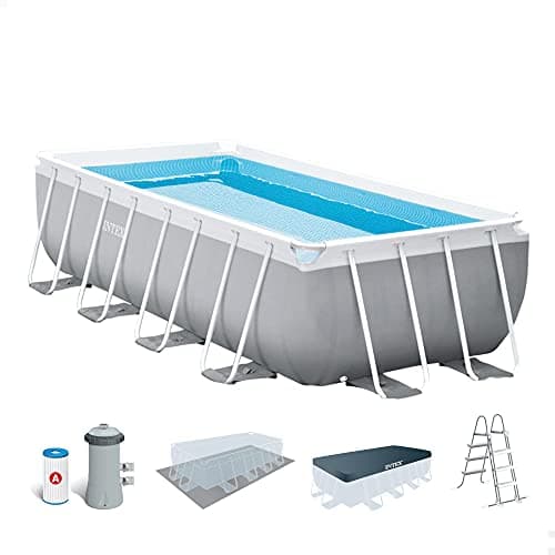 INTEX 55212 - Piscina Rectangular Prisma Frame 488x244x107 cm + depuradora