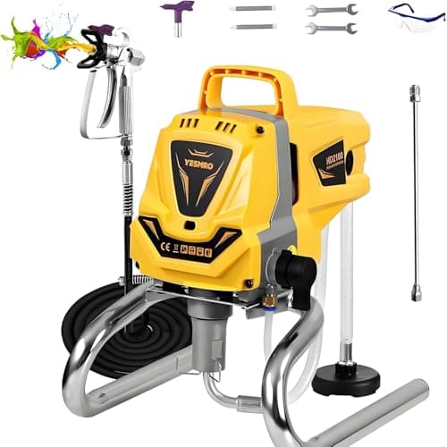 Pulverizador de Pintura sin Aire para Pintar Casas,máquina de Pintura eléctrica de Alta eficiencia, sin Necesidad de diluir, para cercas Exteriores de Casas (Pulverizador de Pintura sin Aire)