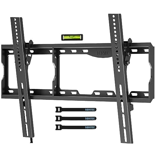 BONTEC Soporte TV Pared para Televisores de 17-86 Pulgadas de LED LCD Plasma, Soporte Pared TV Inclinable con Capacidad de hasta 75 kg, Máx VESA 600x400mm