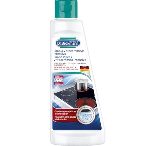Dr. Beckmann Limpia Vitrocerámicas Intenisivo | Limpieza sin marcas y brillo duradero | Para placas vitrocerámicas y de inducción | 250 ml