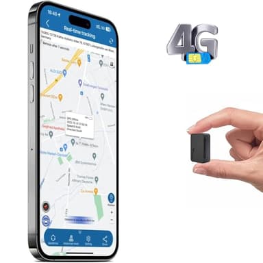 Mini Localizador GPS para Coche 4G con Tarjeta SIM 1500mAh Batería 60 Días en Espera Magnético GPS Tracker Seguimiento Dispositivo Antirrobo para Moto Vehiculo Geolocalizador Rastreador con App TK903