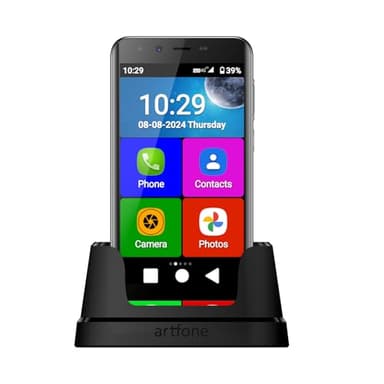 artfone Smart_500 Teléfono móvil para Personas Mayores 4G Volte | Smartphone para Personas Mayores sin Contrato | Teléfono móvil con botón de Llamada de Emergencia