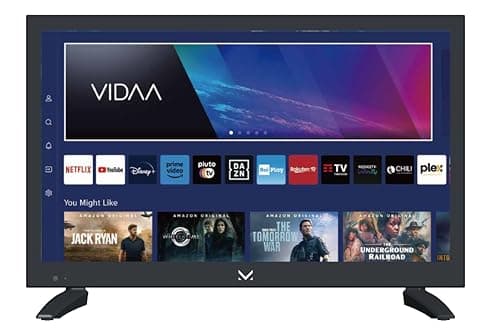 Majestic SM19 V1 - Televisor inteligente LED HD READY 19", Sistema operativo VIDAA, Wi-Fi integrado, DVB-T/T2 y DVB-S/S2, sistema de alimentación dual: AC 100/240 V - DC 12 V, mando a distancia, USB