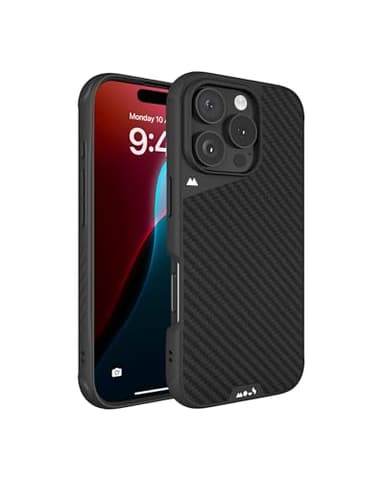 Mous Funda para iPhone 16 Pro MAX con MagSafe - Limitless 6.0 - Fibra de Carbono - Carcasa Antigolpes