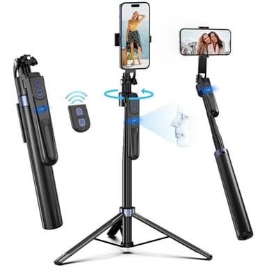 Trípode para teléfono móvil de Seguimiento de la Cara, trípode de Palo Selfie de rotación 360 para iPhone y teléfonos Android de Palo Selfie tripode para movil,Tripe para telemovel