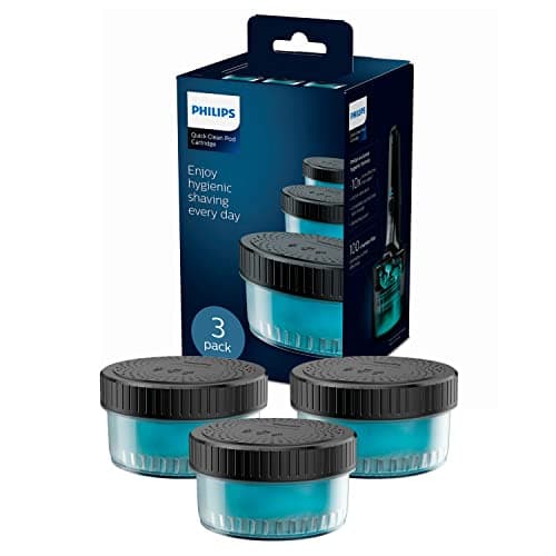 Philips Cartuchos de Recarga para Centro de Limpieza sin cables, Afeitadora Eléctrica Hombre, Pack 3 Unidades, Fragancia Fresca, Sin alcohol, CC13/50