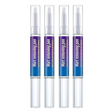 Gel Limpia Las Etiquetas Y Los Lunares (4 Piezas), Quitar Marcas de Piel,Fácil De Quitar Para La Cara,Removedor Fácil de Usar, Azul