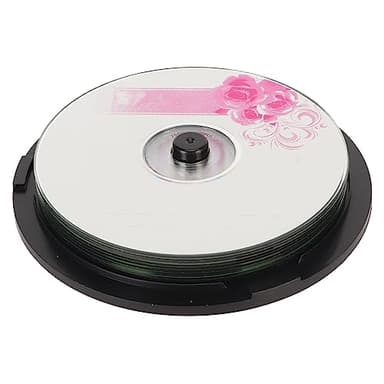 Tonysa Discos Vírgenes CD R, 52X 700 MB Disco Grabable CD Vírgenes para Grabar y Almacenar Imágenes Digitales Datos de Música Rendimiento Estable de Audio (10 Piezas)