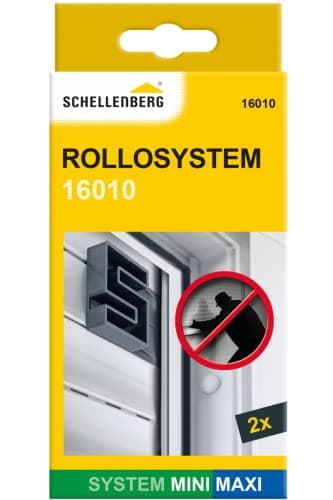 Schellenberg 16010 Seguro de fijación para persianas, Antracita, Cierre deslizante