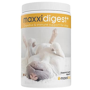 maxxipaws maxxidigest+ Prebióticos y Probióticos para Perros - Soporte Digestivo e Inmunológico - Suplemento en Polvo, 375g