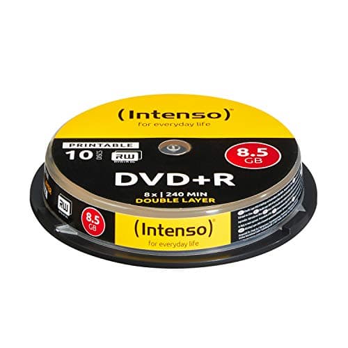 Intenso DVD + R 8.5GB DL Print.10 Cake Box Double - Paquete de 10