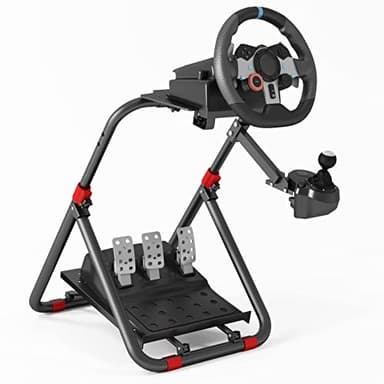 DIWANGUS Soporte de volante, montaje rápido adecuado para Logitech G923 G920 G29 G27 G25, soporte plegable para volante adecuado para Thrustmaster T248X T248 T300Rs TX T150 PS4 PS5 Xbox 360 Xbox