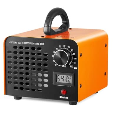 VEVOR Generador de Ozono Purificador de Aire 12000 mg/h Generador de O3 para Eliminar Olores Comercial Industrial 90 W Gran Capacidad 0-120 min Temporizador para Dormitorios Coches Mascotas