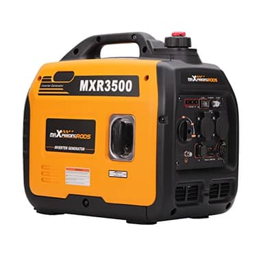 maXpeedingrods Generador Electrico Gasolina 3300W Estación de Energía Portátil de Emergencia, 230V AC con Inversor y 4L Tanque, Silencioso y Ligero Salidas AC/DC/USB para Camping Autocaravan Apagón