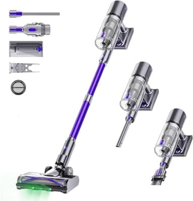 Aspiradora de Mano sin Cable 550W 50KPa Aspirador Escoba Vertical de Mano Potente sin Cable Mini Aspirador Vertical Sem Fios Cordless Vacuum Cleaner Aspirador Bateria Portatil