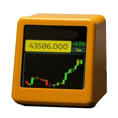 Osmond Para NerdMiner Bitcoin Criptomoneda Mostrar Acciones, Tipo de Cambio de Moneda, Rastreador de Precios Ticker Reloj de Tiempo Meteorológico C